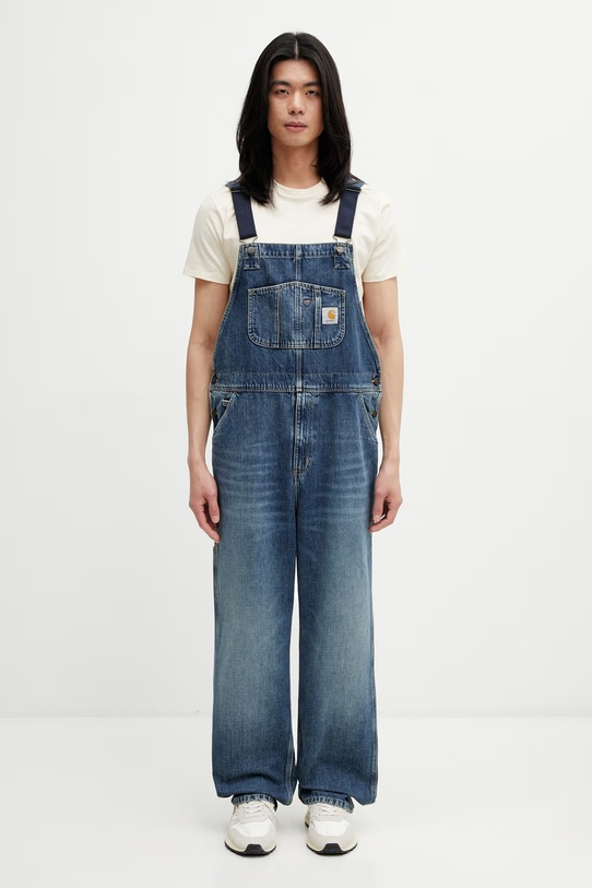 Carhartt WIP Bib Overall tregerice za muškarce od trapera plava I036594.014L