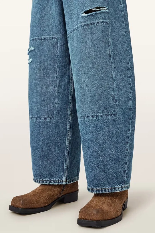 AllSaints jeansy barrel męskie BARREL SLOUCH niebieski M005EE