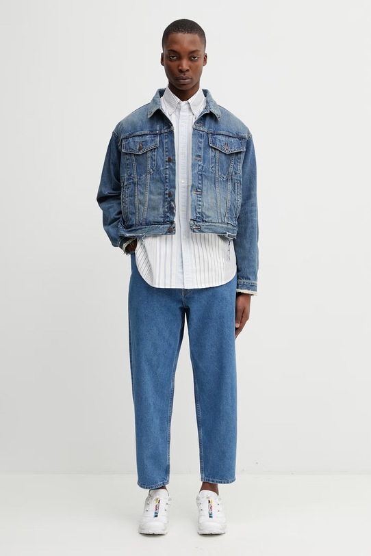 BEAMS джинси relaxed fit чоловічі 1121.1131.791 блакитний