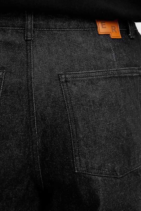 Ader Error blugi relaxed fit bărbați negru BO42FYJE0104BK