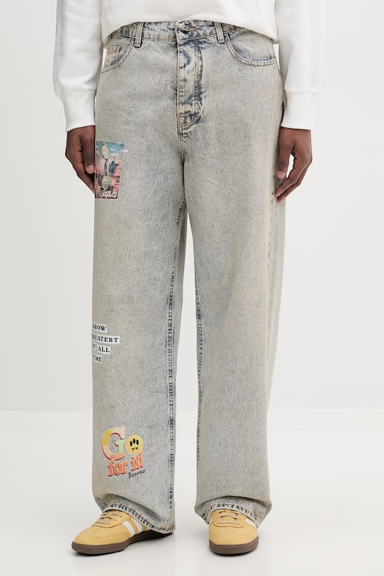 Barrow blugi relaxed fit gri S6BWUADP037