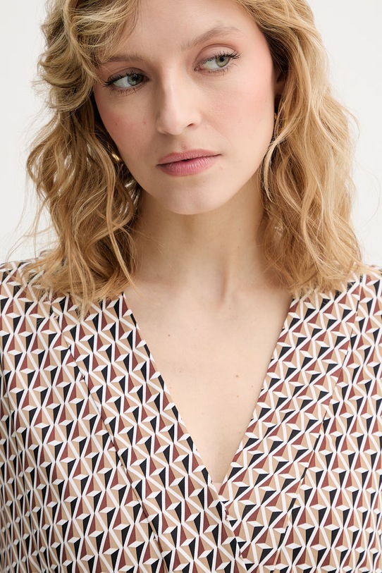 Max Mara Beachwear Kombinezon palazzo damski z wiskozy EGREGE brązowy 2616641029600