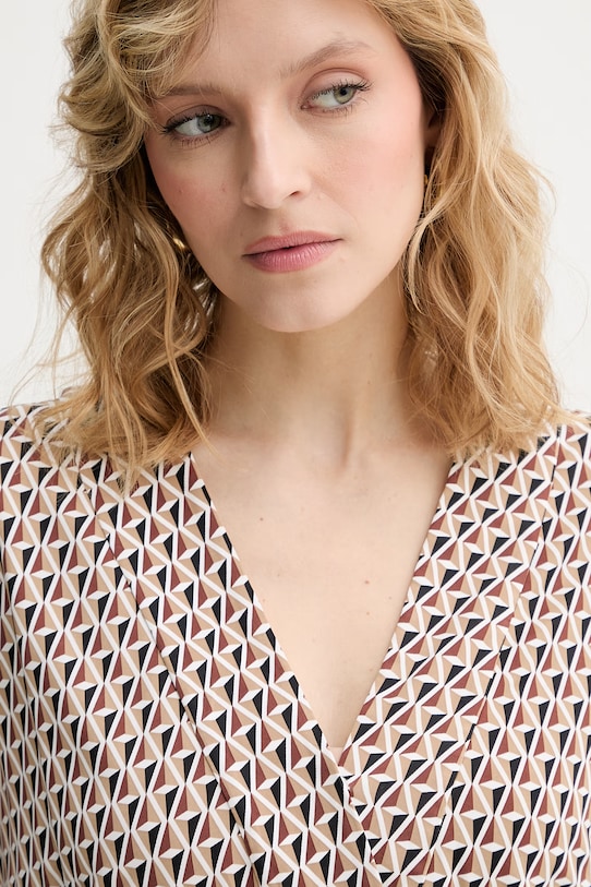 Max Mara Beachwear Kombinezon palazzo damski z wiskozy EGREGE brązowy 2616641029600