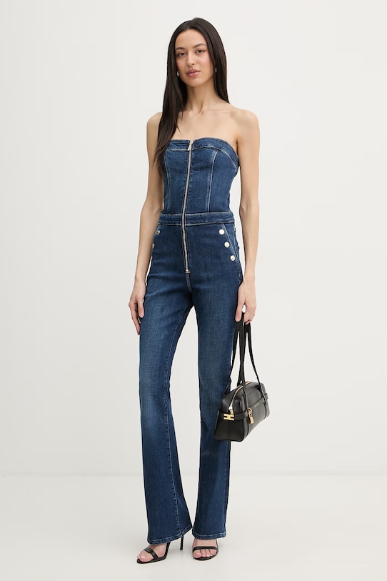 Guess tuta da donna in jeans VALE W6RD0I.D6883 blu navy SS26