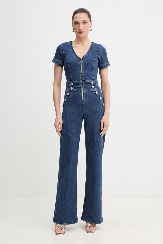 Guess kombinezon jeansowy ALINA z elastanem granatowy W6RD94.D0911