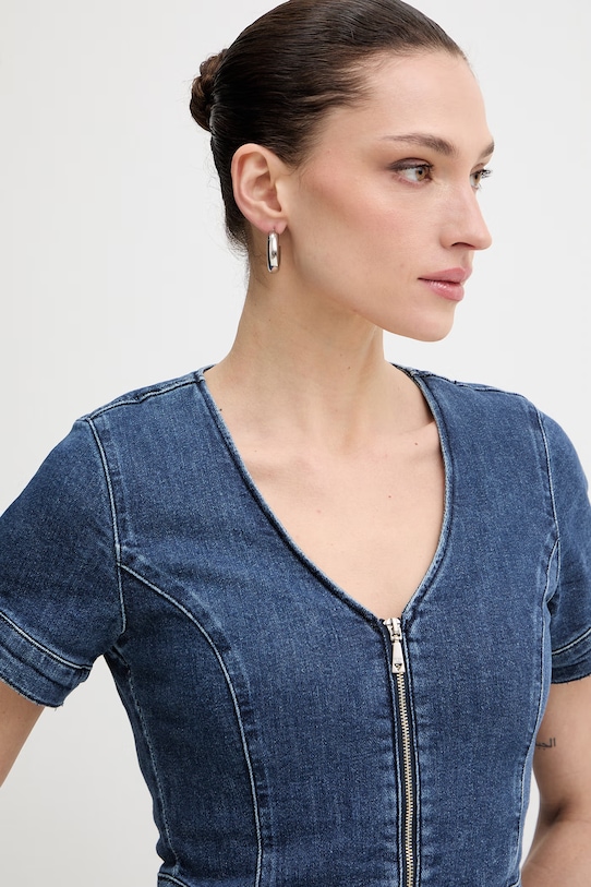 Guess kombinezon jeansowy ALINA granatowy W6RD94.D0911