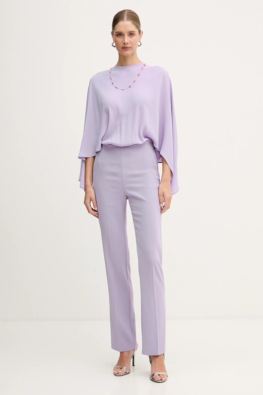 Pinko kombinezon tkanina fioletowy 106641.A35J