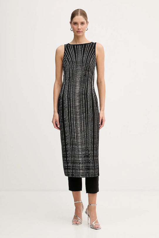 Pinko kombinezon tkanina czarny 106301.A34J