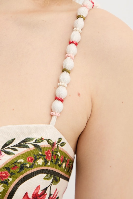 Farm Rio kombinezon lniany 344883 beżowy