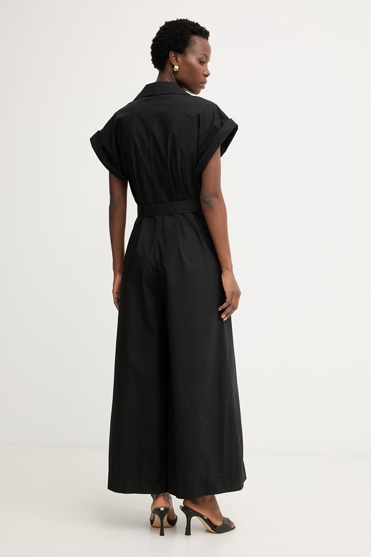 Odzież Simona Corsellini kombinezon damski bawełniany P26CPTUC0101 czarny