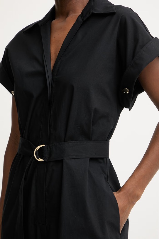 Simona Corsellini kombinezon damski bawełniany P26CPTUC0101 czarny