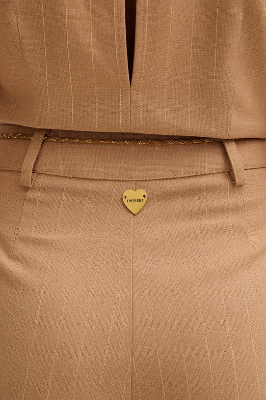 Twinset kombinezon z domieszką lnu 261LB2QDD