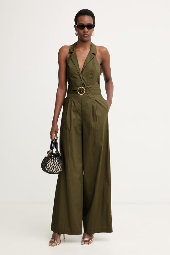 Twinset ολόσωμη φόρμα γυναικεία με βαμβάκι 261TT2221 πράσινο SS26