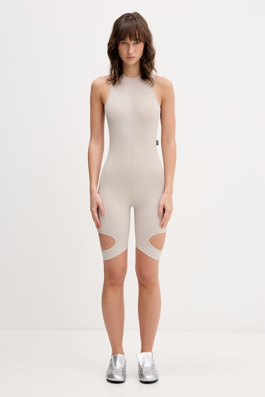 VETEMENTS kombinezon Tease Romper WE76BD465I beżowy