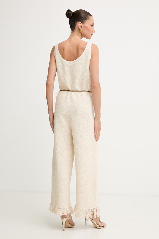 Odzież Elisabetta Franchi kombinezon damski KT70R62E2 beżowy