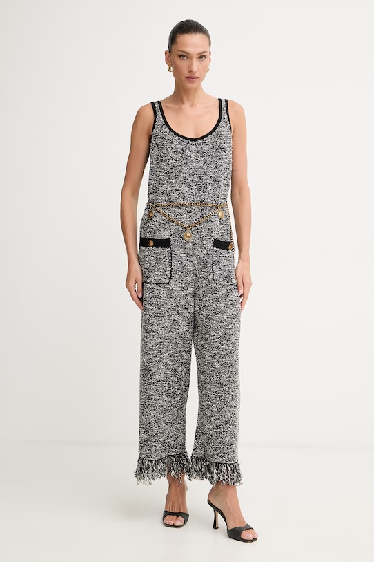 Elisabetta Franchi kombinezon damski czarny KT70R62E2