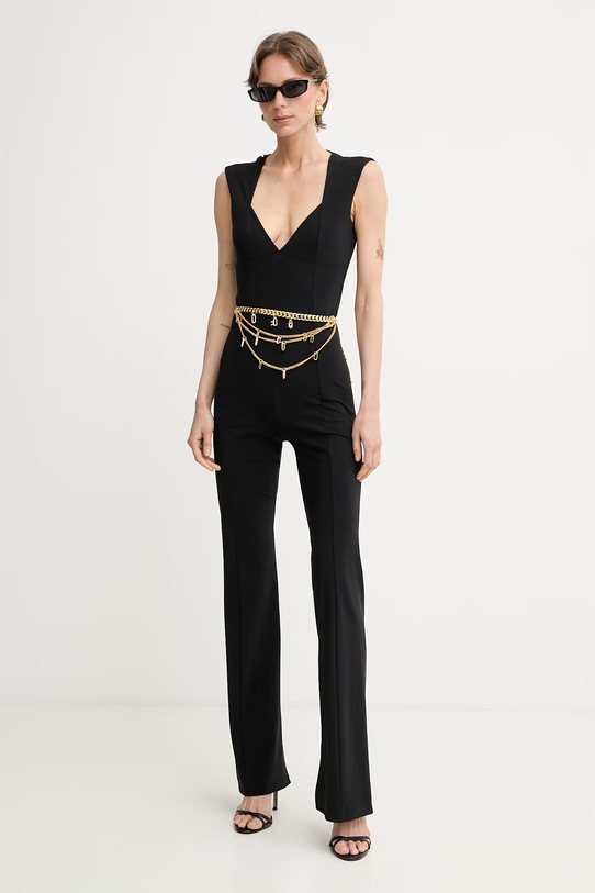 Patrizia Pepe ολόσωμη φόρμα γυναικεία μαύρο 2T0098.JZ26