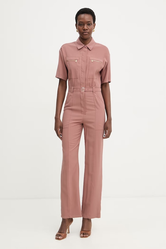 Patrizia Pepe salopetă pentru femei,cu vâscoză roz 2T0099.A573