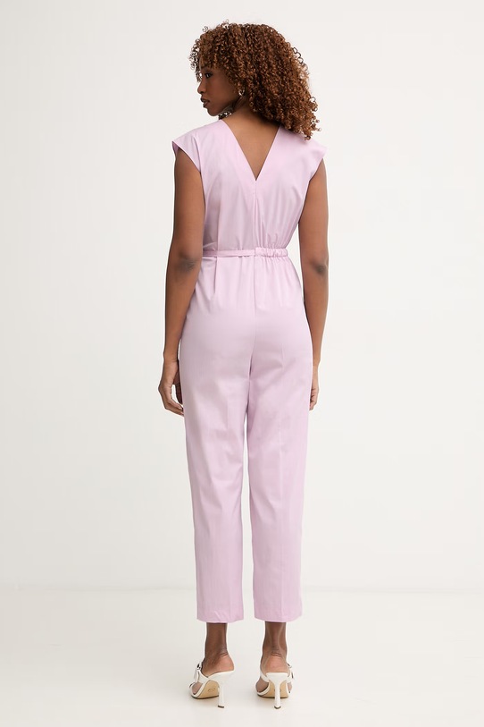 Odzież Patrizia Pepe kombinezon damski z bawełną 2T0100.A743 różowy