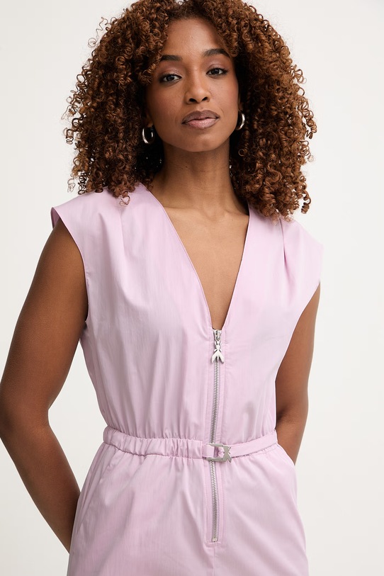 Patrizia Pepe kombinezon damski z bawełną różowy 2T0100.A743