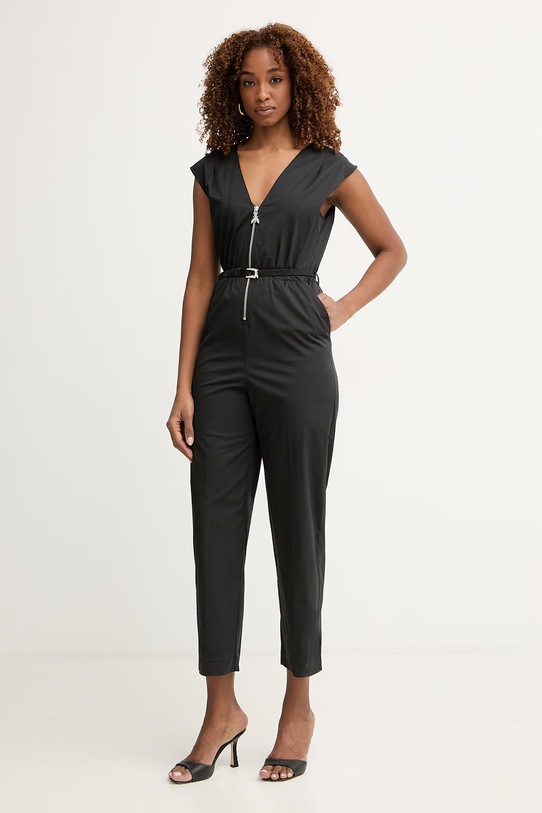 Patrizia Pepe overal dámsky bavlnený čierna 2T0100.A743