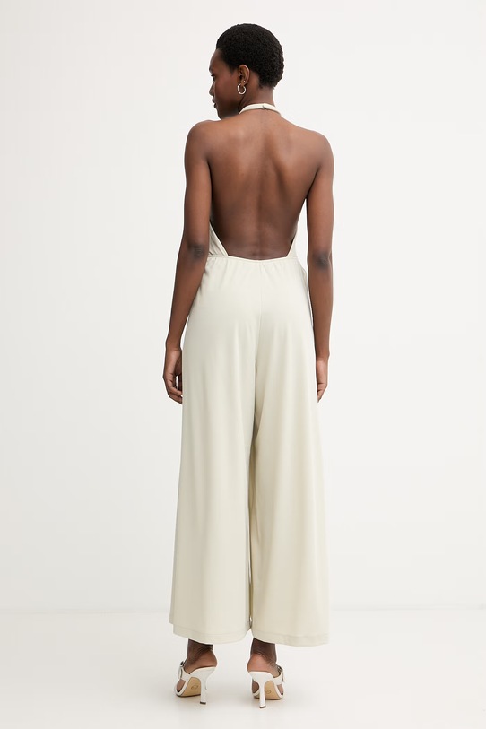 Odzież Armani Exchange kombinezon damski z wiskozy XW002074.AF21296 zielony