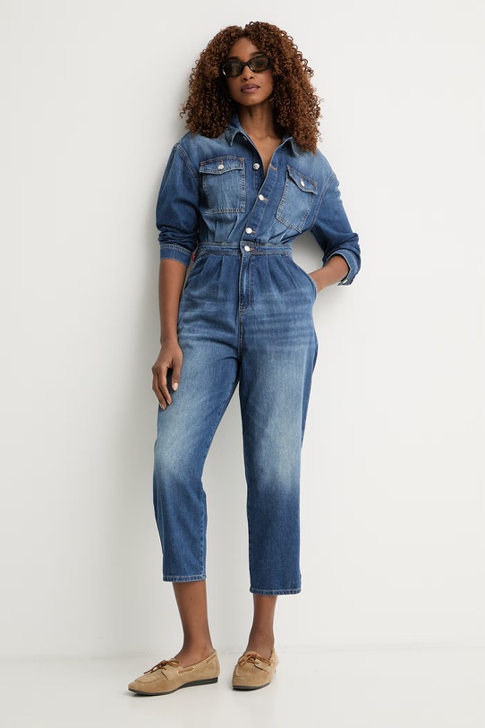 Joop! kombinezon damski jeansowy 30102920 niebieski SS26