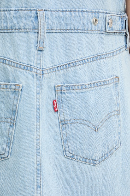 Levi's sukienka jeansowa SS LOGAN WESTERN 005I6 niebieski