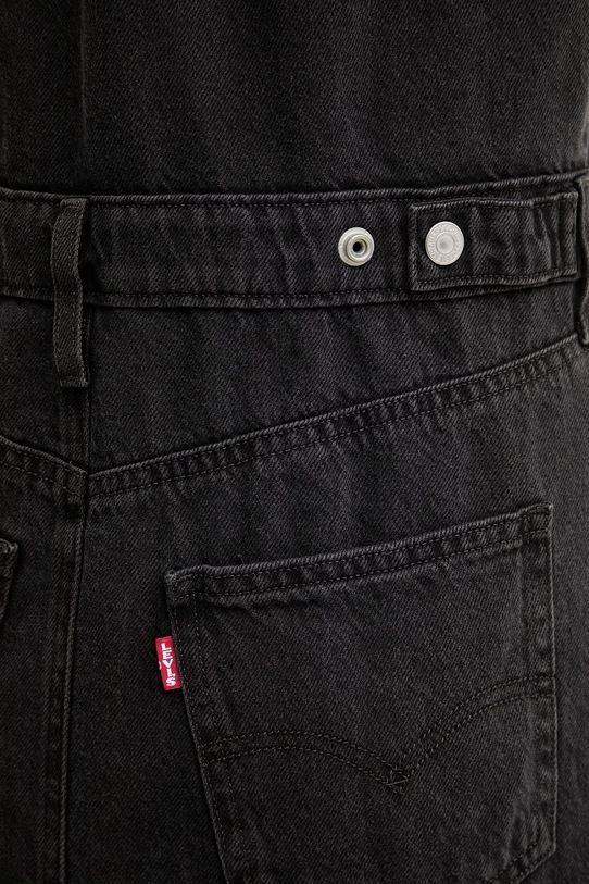 Levi's sukienka jeansowa SS LOGAN WESTERN 005I6 czarny