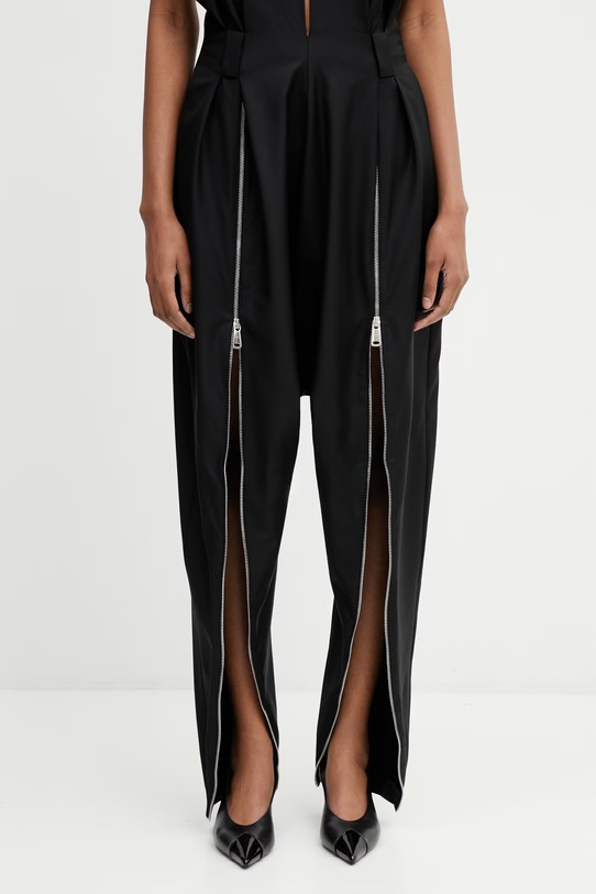 Coperni Sarouel гащеризон от вълна дамски черен COPCO21F1023