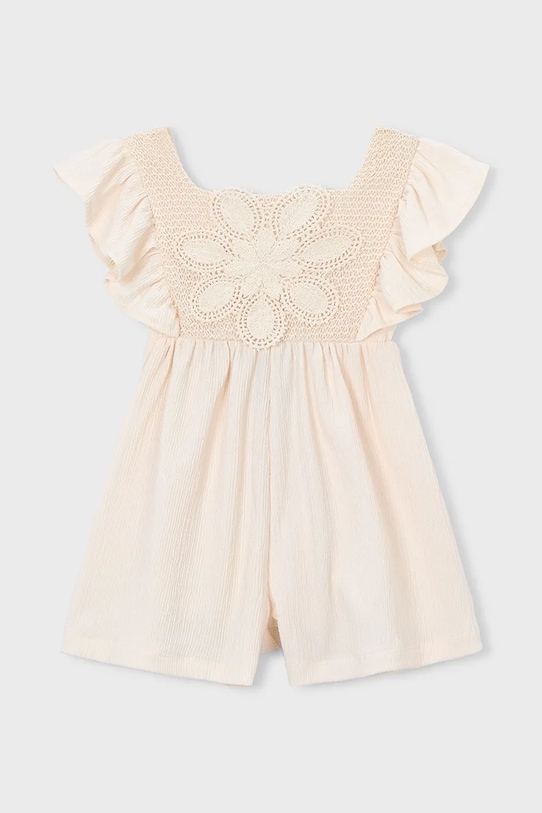 Mayoral kombinezon dziecięcy z elastanem beżowy 3888.6J.Mini.PPY2