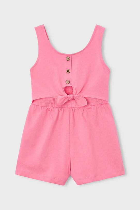 Mayoral kombinezon bawełniany dziecięcy bawełna różowy 3889.6L.Mini.PPY2