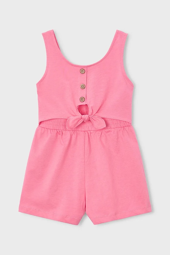 Mayoral kombinezon bawełniany dziecięcy bawełna różowy 3889.6L.Mini.PPY2
