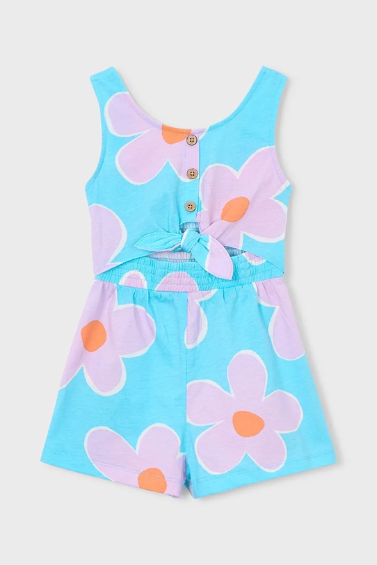 Mayoral kombinezon bawełniany dziecięcy bawełna niebieski 3889.6L.Mini.PPY2