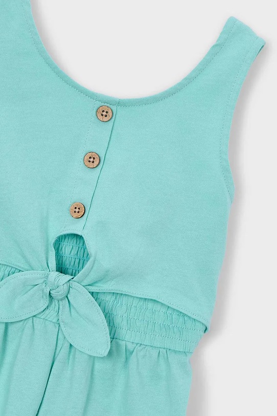Dziewczynka Mayoral kombinezon bawełniany dziecięcy 3889.6L.Mini.PPY2 turkusowy