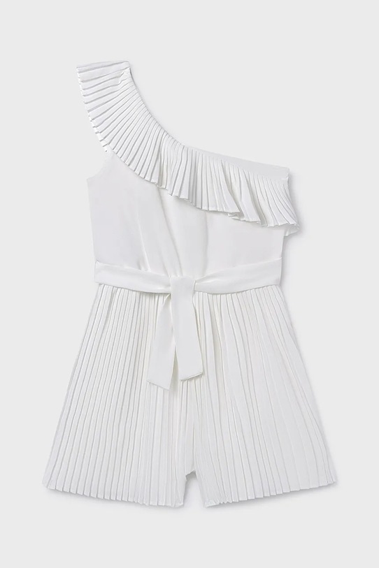 Παιδική ολόσωμη φόρμα Mayoral ύφασμα λευκό 6870.8A.Junior.PPY2