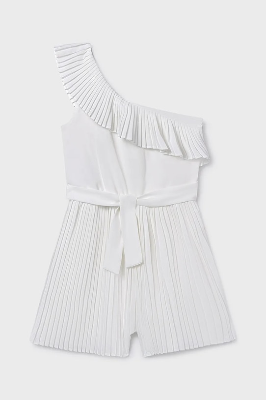 Παιδική ολόσωμη φόρμα Mayoral ύφασμα λευκό 6870.8A.Junior.PPY2