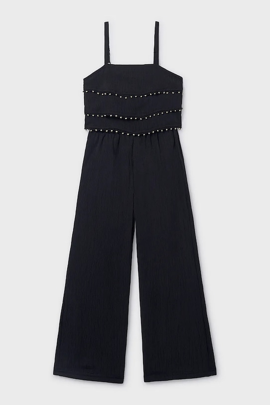 Mayoral kombinezon dziecięcy tkanina czarny 6873.8C.Junior.PPY2