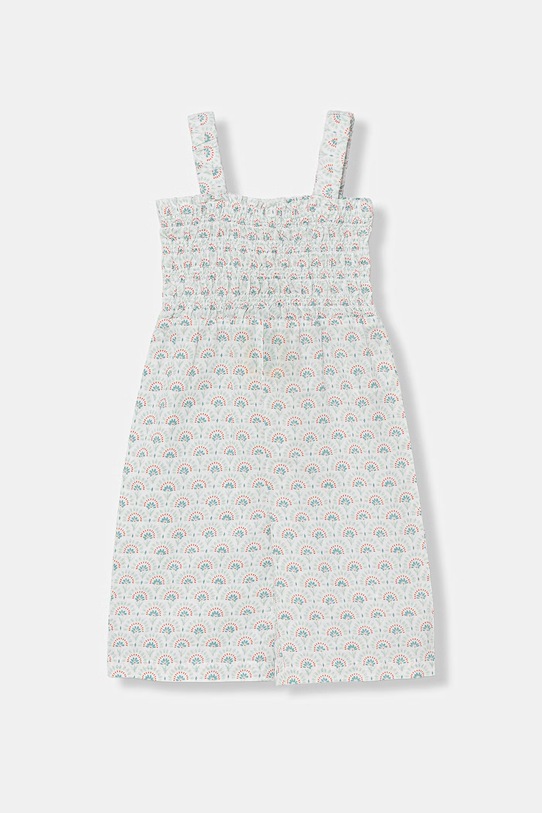 United Colors of Benetton kombinezon otroški z lanom 4QBQGT00R.P.Stagionale zelena SS26