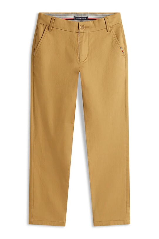 Детские брюки Tommy Hilfiger KB0KB09638.116.122.PPY2 коричневый SS26