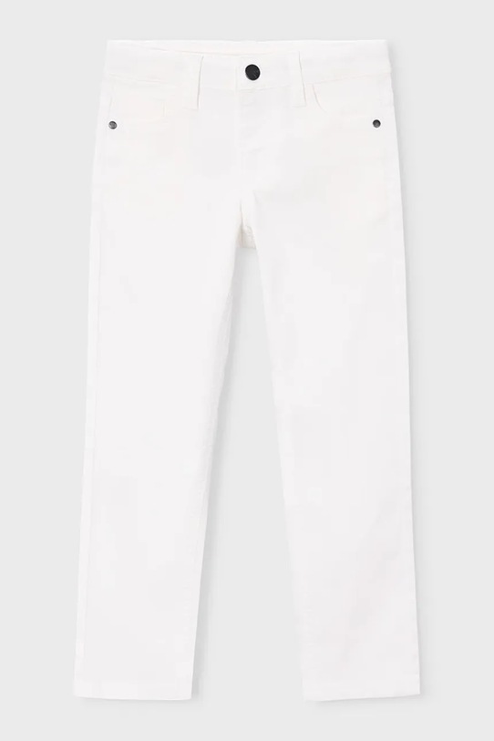 Mayoral spodnie dziecięce z elastanem biały 505.5E.Mini.PPY2