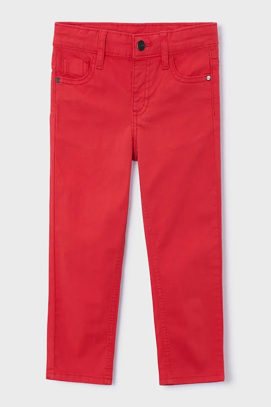 Mayoral spodnie dziecięce z elastanem czerwony 505.5E.Mini.PPY2