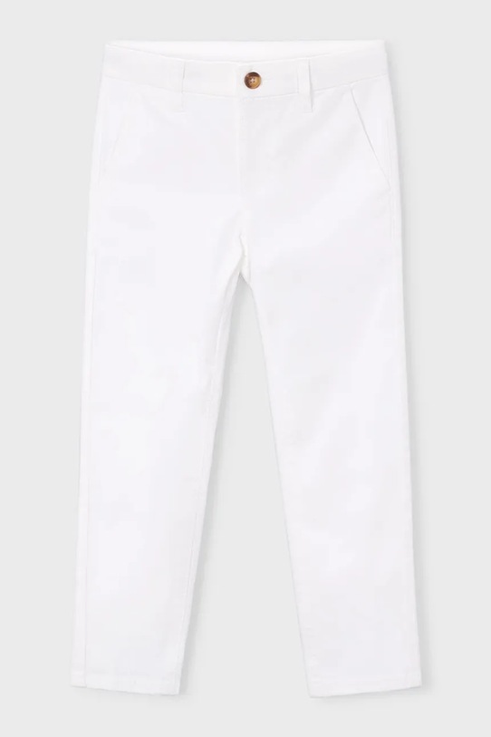 Mayoral spodnie dziecięce z elastanem biały 512.5B.Mini.PPY2