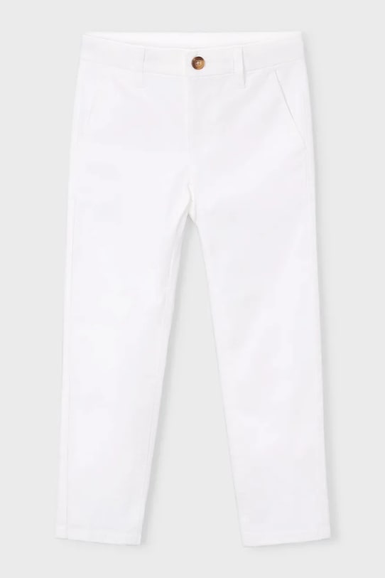 Mayoral spodnie dziecięce z elastanem biały 512.5B.Mini.PPY2