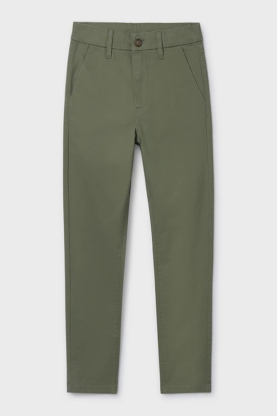 Mayoral spodnie dziecięce z elastanem zielony 530.7A.Junior.PPY2
