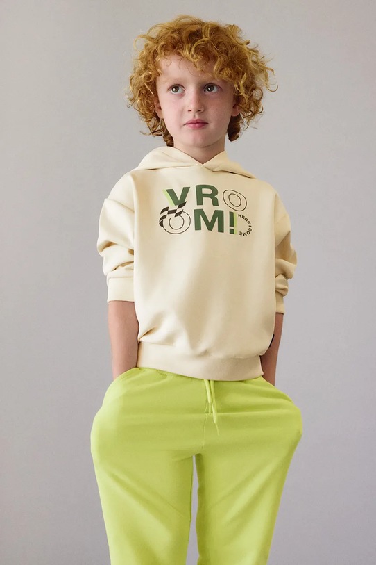 Mayoral spodnie dresowe dziecięce z elastanem zielony 742.5F.Mini.PPY2