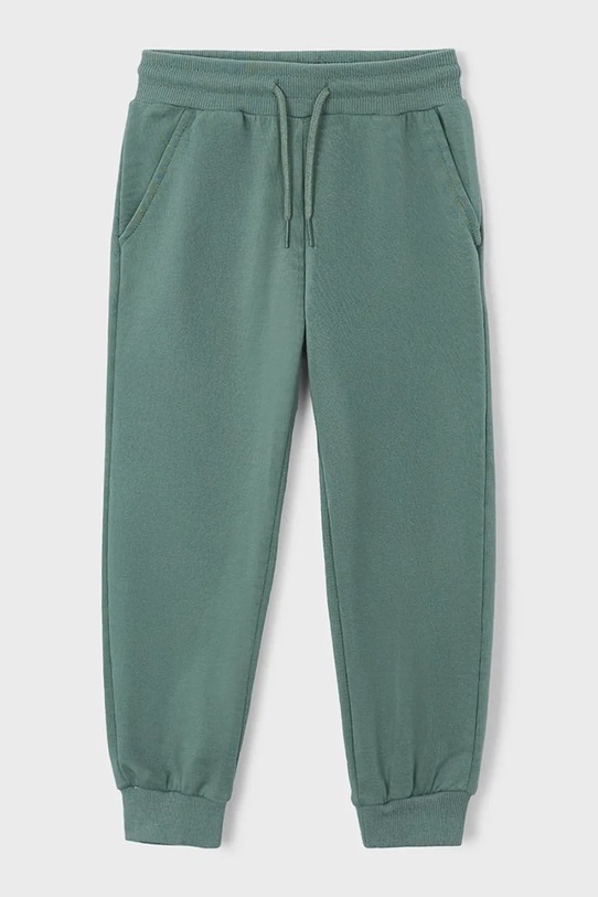 Mayoral spodnie dresowe dziecięce z elastanem zielony 742.5F.Mini.PPY2