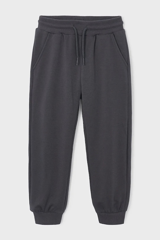 Detské tepláky Mayoral s elastanom čierna 742.5F.Mini.PPY2