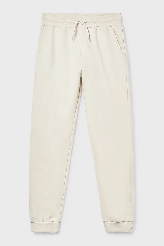 Mayoral spodnie dresowe dziecięce 744.7D.Junior.PPY2 beżowy SS26