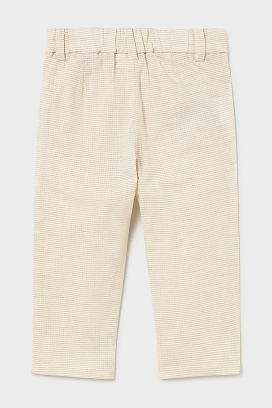 Mayoral spodnie z domieszką lnu dziecięce 1517.3B.Baby.PPY2 beżowy SS26